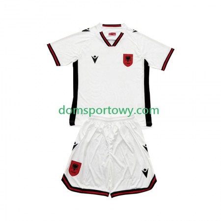 Koszulka Albania Dziecięcy Wyjazdowe Koszulki Piłkarskie 2026 Krótki Rękaw